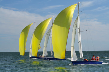 three yachts