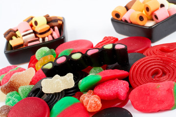 detail of colorful sweets background