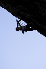 escalade contre jour - devers