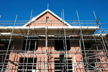 scafolding on new building