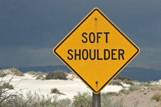 Soft Shoulder Road Sign