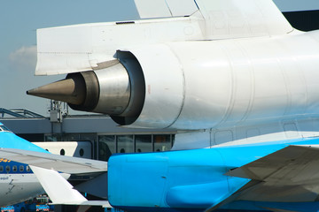 aeroplane   parked at the airport