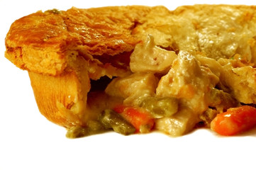 chicken, asparagus and carrot pie