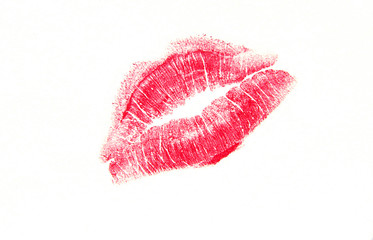 Naklejka premium lipstick kiss
