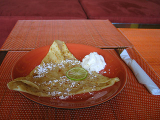 crepe - served most tastefully