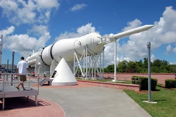 Zelfklevend Fotobehang rocket on display at the kennedy space center © Wimbledon