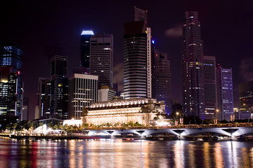 Fototapeta na wymiar singapore at night