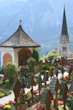 hallstatt et son cimeti&egrave;re