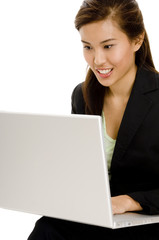 woman with laptop