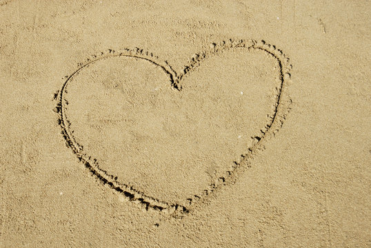 herz im sand