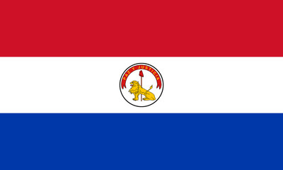 Fototapeta premium flag of paraguay (reverse)