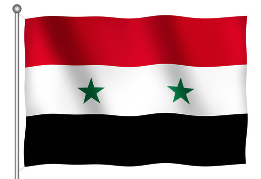 flag of syria waving