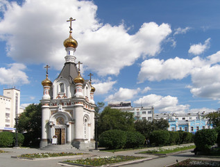Fototapeta na wymiar the chapel of saint great martyr ekaterina