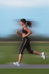 woman running