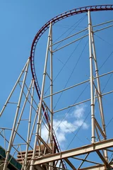 Zelfklevend Fotobehang roller coaster curve © Xavier MARCHANT
