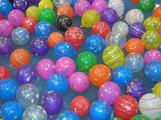 Fototapeta na wymiar floating balls