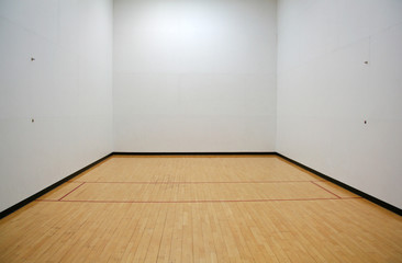 empty racquetball court