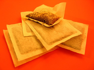 teabag pile