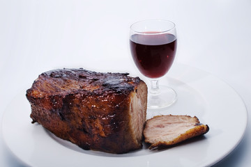 roast beef and red wine