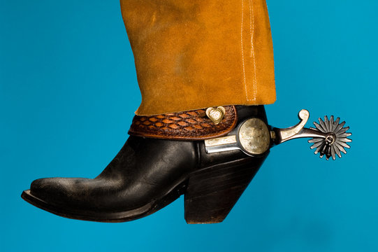  cowboy boot & spur