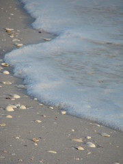 washing the shore