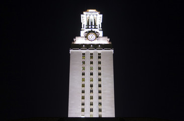 university of texas clock tower at night - 1331118