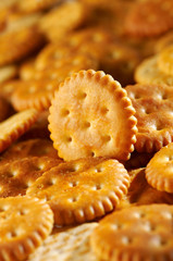 crackers backlit by strong spotlight