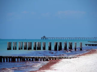 Papier peint photo Jetée naples pier and beach  © Pix By Marti 