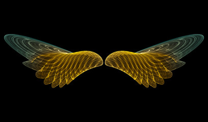 Fototapeta premium golden angel (abstract)