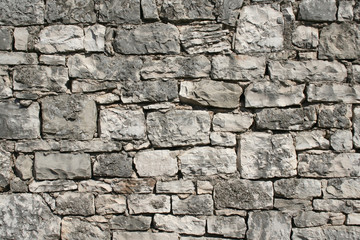 weathered stone wall