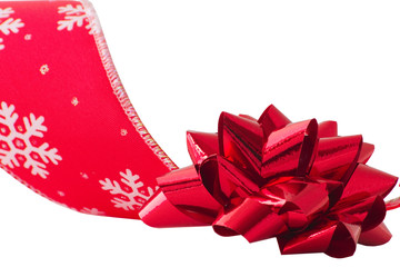 christmas bow and ribbon