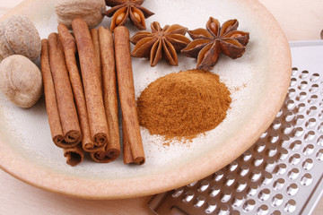 Fototapeta na wymiar aromatic spices