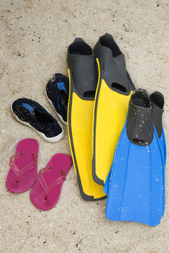 footware and fins