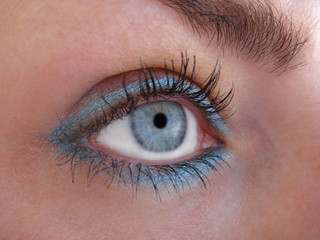 Obraz premium niebieskie oko