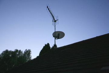sky satellite dish tv arial