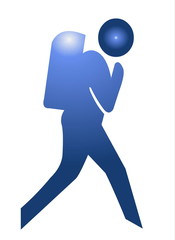 walking symbol icon
