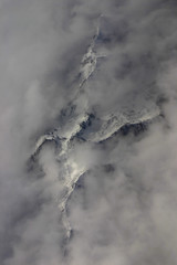 Obraz premium black mountains in the mist