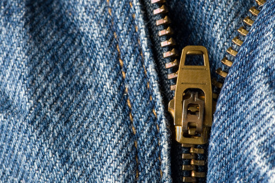 Blue Jeans Zipper Background