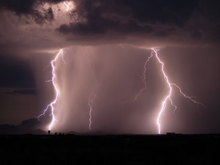 arizona monsoon 2006: light show over the gila