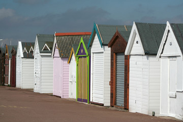 Fototapeta na wymiar beach huts