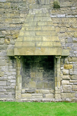 caernarfon castle fireplace in north wales