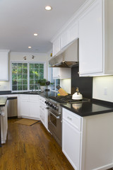newly remodeled white kitchen