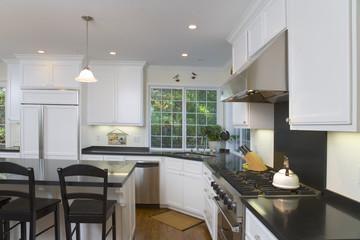 newly remodeled white kitchen