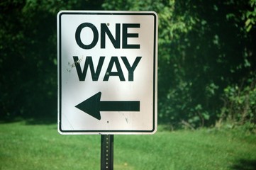 sign one way