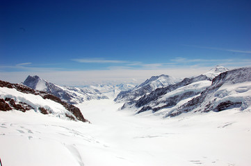 blick vom jungfraujoch nach norden