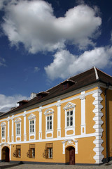 historical yellow house