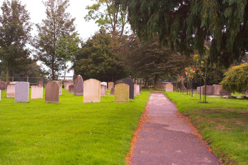 path through cemetary