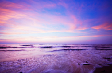 Obraz premium sunset and ocean