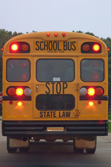 school bus brake lights