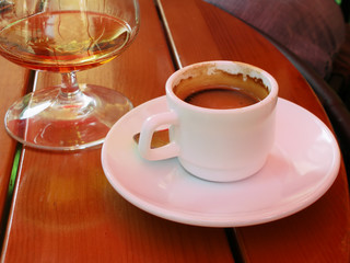 coffe and cognac